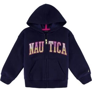 Nautica Kids Navy and Pink Hoodie